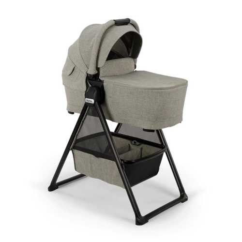Nuna SWIV & TRIV Series Bassinet + Stand - Graphene (Nuna x BMW)