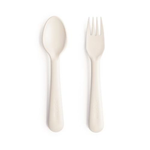 Dinnerware Fork and Spoon Set Ivory One Size