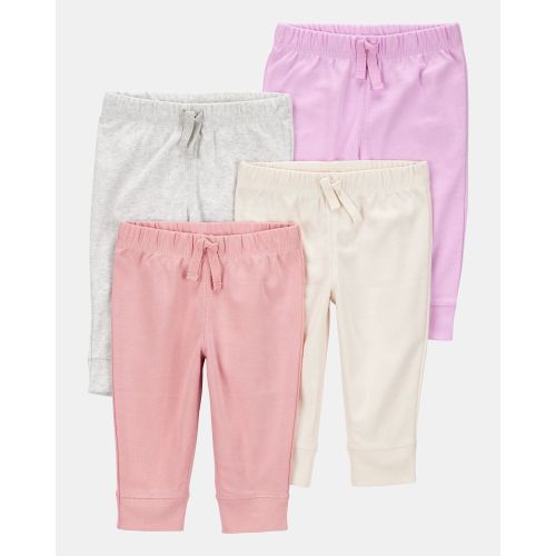 Baby Girl 4-Pack Pull-On Pants | Carter's