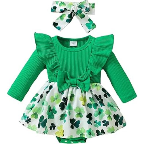 Toddler Baby Girl Romper, Lace Ruffle Long Sleeve Ribbed Romper Suspender Skirt Set Winter Toddler Baby Girl Outfits