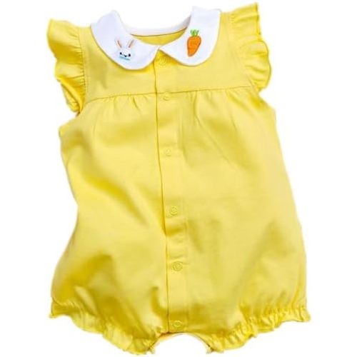 Baby Girl Romper Cute Cartoon Printed Short Sleeve One-Piece Romper Infant Summer Clothes 100% Cotton Jumpsuit