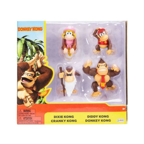 Nintendo Donkey Kong 2.5'' Action Figure - 4pk