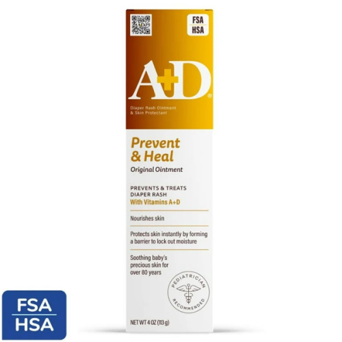 A+D Incontinence Support Skin Protectant & Rash Ointment – Treats & Prevents Incontinence Rash, Soothes Chafed Skin, Odor Neutralizing Technology - 3.5oz