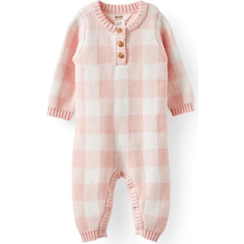 Organic Knit Long Sleeve All In One, 0-3M