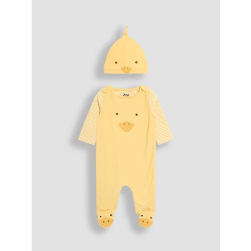 Yellow Footed Dungarees Set 3 Piece