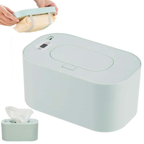 Baby Wipe Warmer,Portable Large Capacity Wipes Warmer Dispenser with LED Display,Adjustable Baby Wet Wipes Holder,Evenly Overall Heating for Home Car Travel Use (1pcs,Blue)