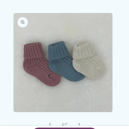 6-12 months GRÖDO Baby Organic Wool Socks, Heavier-Weight – Danish Woolen Delight