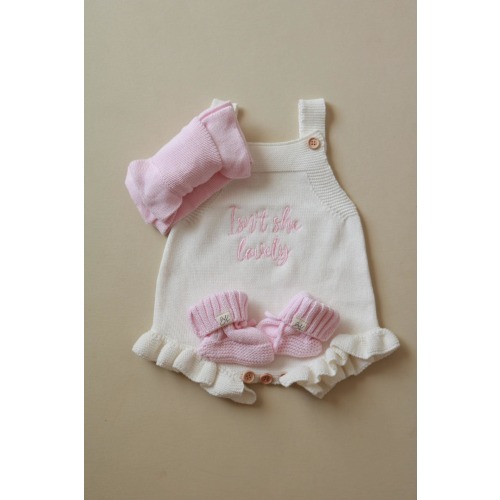 Newborn Baby Romper Hospital Outfit Baby Shower Gift Set Newborn Personalized Romper She’s Here Outfit