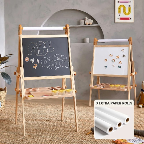 Tiny Land® Caramel Magnitales Easel & Paper Roll Set