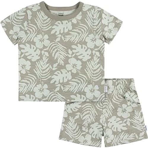 Gerber Baby Boys' Toddler T-shirt and Short Set