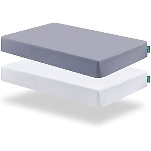 Biloban Crib Sheets Fitted, 2 Pack Fits for Standard Crib Mattress