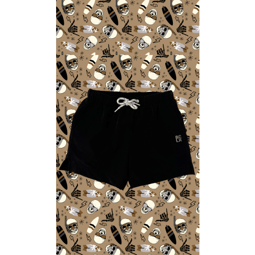 PREORDER Black + Skulls Hybrid Shorts