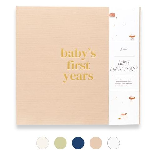 Lamare Baby First Year Book – Baby Memory Book for Girls & Boys - Baby Milestone Book from Pregnancy to Childhood – Cute Baby Book Keepsake Gift