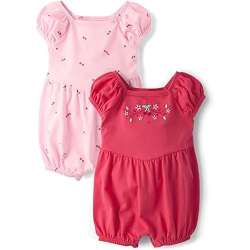 The Children's Place Baby Girls' And Newborn Everyday Summer Rompers