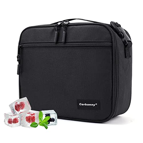 Cerbonny Small Cooler Bag,Freezable Lunch Bag,Built-In Ice Pack,L Size | Insulated, Perfect For Office/School/Travel And Picnic Use. Ideal For Yogurt, Fruit Snacks And Beverages.