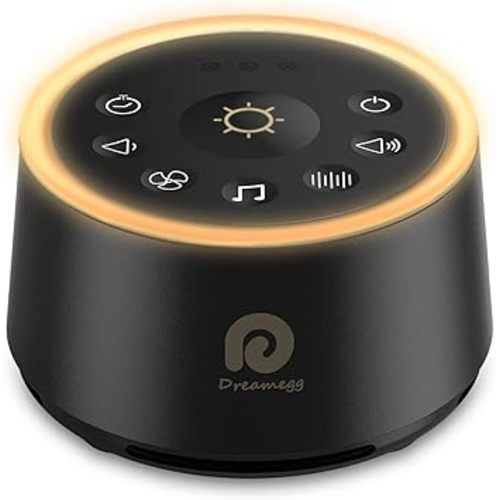Dreamegg White Noise Machine - Sound Machine for Adult Baby Kid, Noise Machine for Sleeping with 24 Calming Sound, Ambient Nightlight, Continuous or Timer, Loud Sleep Machine for Home Nursery Office