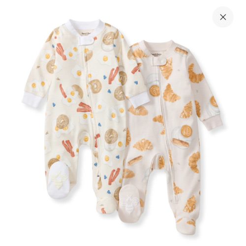 Eggs & Coffee Organic Sleep & Play 2 Pack – Burt's Bees Baby