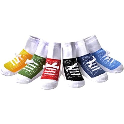 EPEIUS Unisex Baby Girls Boys Non-Slip Socks (Set of 6)