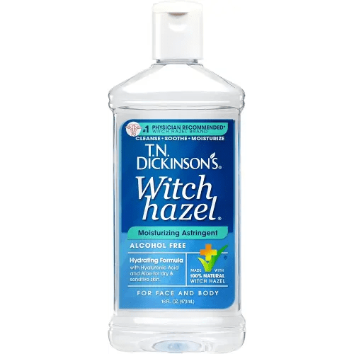 T.N. Dickinson's Witch Hazel Alcohol Free Moisturizing Astringent | 100% Natural Witch Hazel | Calms, Nourishes, Hydrates Skin | for Face & Body | 16 Fl Oz
