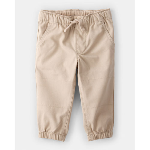 Baby Boy  Cotton Everyday Pull-On Jogger - Khaki | Carter's