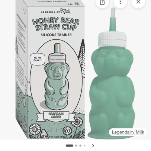 Honey Bear Straw Cup | Silicone Training Cup | Legendairy Milk