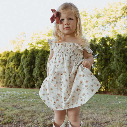 Organic Smocked Sundress - Fleur