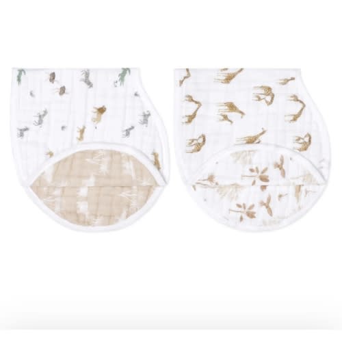 Safari Dreams Organic Cotton Muslin Burpy Bib | aden + anais