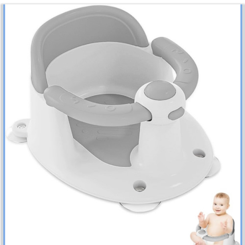 Baby Bath Seat for Babies 6 Months & Up, Bath Seats for Babies Sitting Up, 3 Baby Bath Toys, Open Design, Non-Slip, Compact Toddler Bath Seat.
