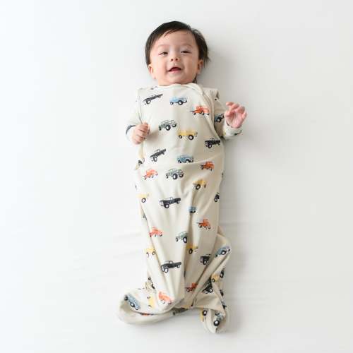 Bamboo Sleep Bag in Vintage Truck 0.5 TOG | Kyte Baby