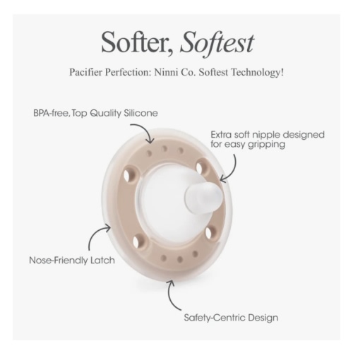 Ninni Pacifier Oatmeal 2 Pack