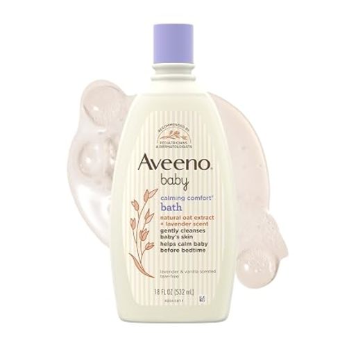 Aveeno Baby Calming Comfort Bath, Body & Hair Wash, Tear Free, 18 fl. oz