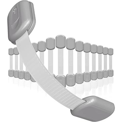 Baby Proofing Child Safety Locks (16 Pack) by Skyla Homes - The Safest, Quickest and Easiest 3M Adhesive Cabinet Latches, No Screws & Magnets, Multi-Purpose for Furniture, Kitchen, Ovens, Toilet Seats