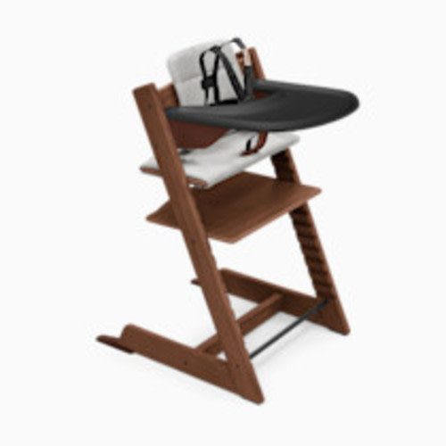 Stokke Tripp Trapp High Chair Complete² - Oak Warm Brown/Anthracite Cushion/Black Tray