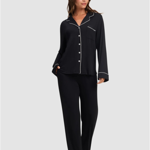 Women's Bamboo Stretch-Knit Long Sleeve Pajama Set | Cozy Earth