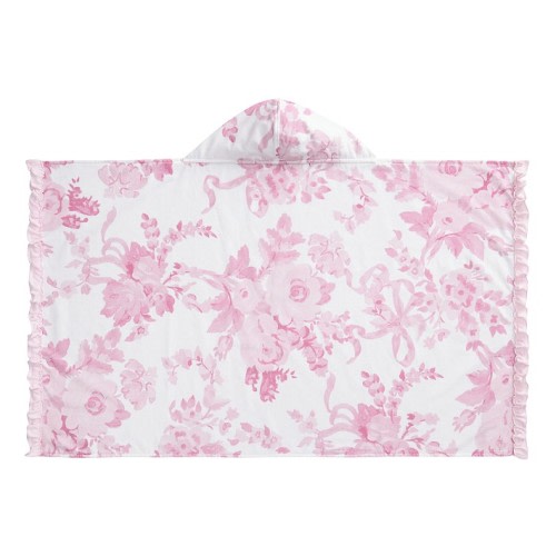 LoveShackFancy Damask Kid Beach Hooded Towel UPF 50+
