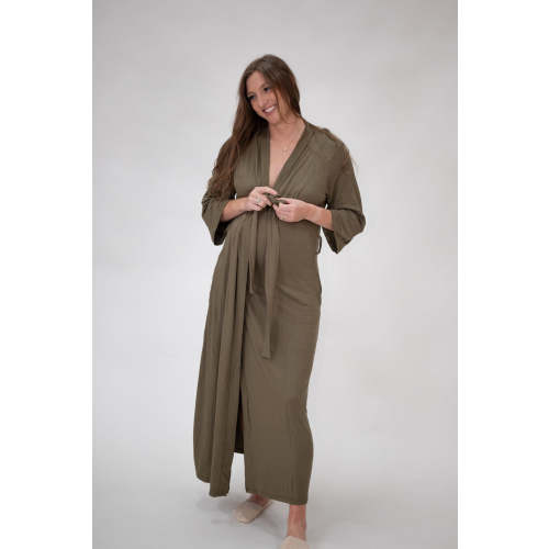 Lila Labor & Postpartum Gown in Sage