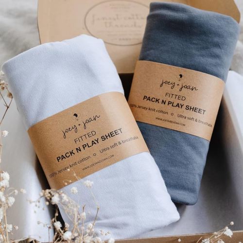 Amazon.com: Baby Bjorn, Guava Lotus Travel Crib Sheets 24 x 42 Inch Mattress Snuggly Soft 100% Jersey Cotton Light + Dark Sage Green 2 Pack : Baby