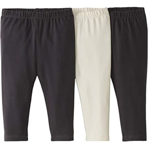 Moon and Back by Hanna Andersson Baby Toddler Girls Organic Cotton Legging, Pack of 3