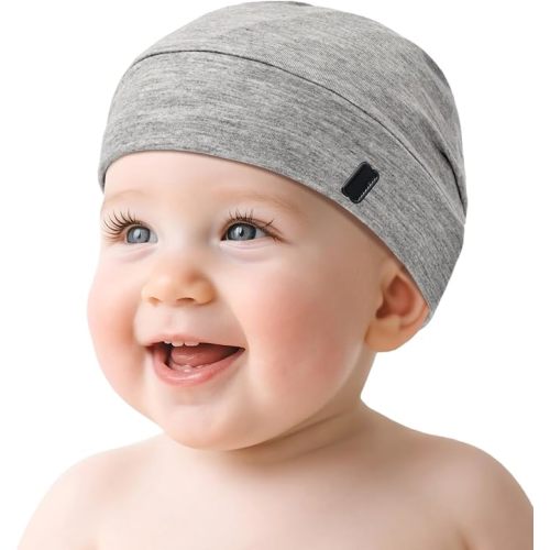 Baby Silky Satin Bonnet for 0-6 Months -Adjustable Infant Hair Care Sleep Cap