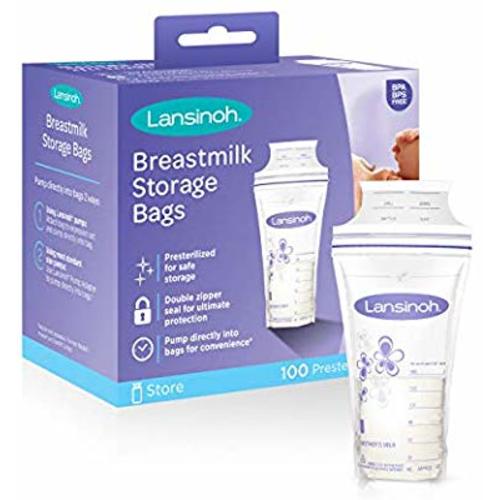 Lansinoh Breastmilk Storage Bags, 100 count