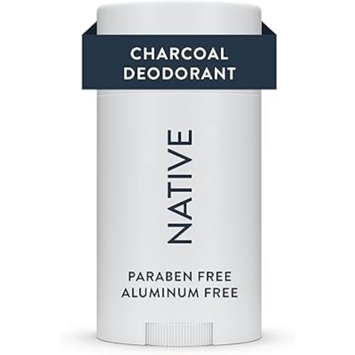 Native Deodorant | Natural Deodorant for Men, Aluminum Free with Baking Soda, Probiotics, Coconut Oil and Shea Butter | Charcoal