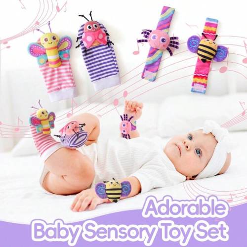 1pc Baby Rattle Socks Toy, Comforting Sensory Socks With Rattling Sound, Cute Insect Design, Suitable For 0-2 Years Old Newborns, Great As Baby Shower Or Birthday Gift | SHEIN USA