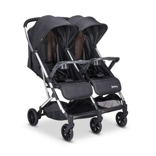 Joovy KooperX2 Lightweight Compact Fold Double Stroller - Black