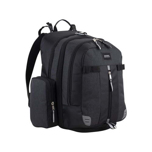 Eastsport Expandable Large Capacity Utopia Backpack Diaper Bag with Bonus Changing Pad, Dark Grey