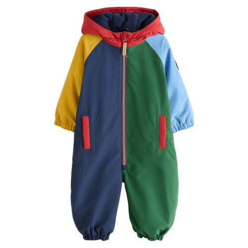 Kids' Colorblock Hooded Waterproof Puddle Suit
