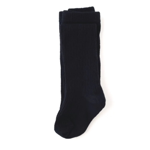 Black Cable Knit Tights