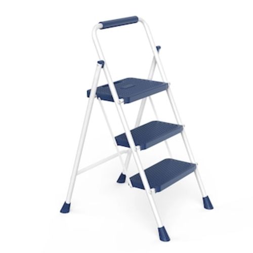 OOU Household portable 3-layer step ladder with safety buckle stable and safe in the Step Ladders department at Lowes.com