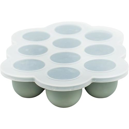 WeeSprout Silicone Baby Food Freezer Tray with Clip-on Lid