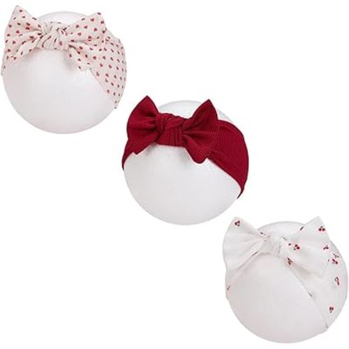 KIDOCHEESE Baby Girl Headbands with Bows Soft Elastics Hairbands Hair Accessories for Newborn Infant Toddler Kids