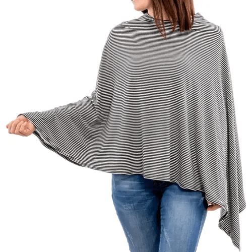 WeeSprout Nursing Cover for Breastfeeding, Feeding Cover for Breastfeeding, Soft & Breathable Nursing Poncho, Neck Insert for Hands-Free View, Machine Washable & Dryer Safe Nursing Cover Up